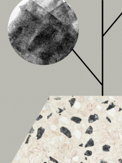 Vzorek obrazové tapety Table grey