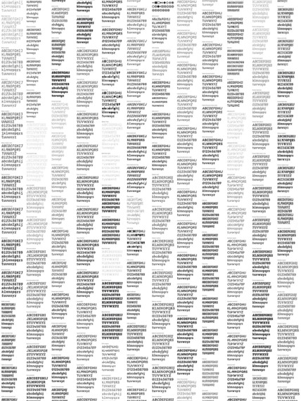Vzorek obrazové tapety Type Foundry