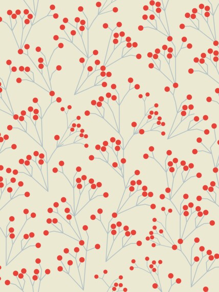 Vzorek tapety Berries red