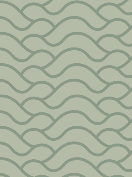 Vzorek tapety Waves green