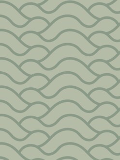 Vzorek tapety Waves green
