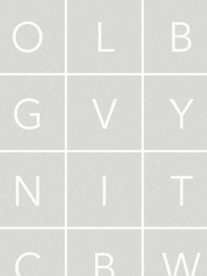 Vzorek tapety Glyphs grey